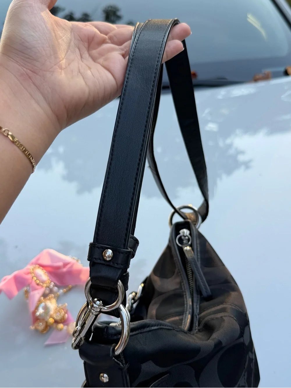 Coach signature shoulder